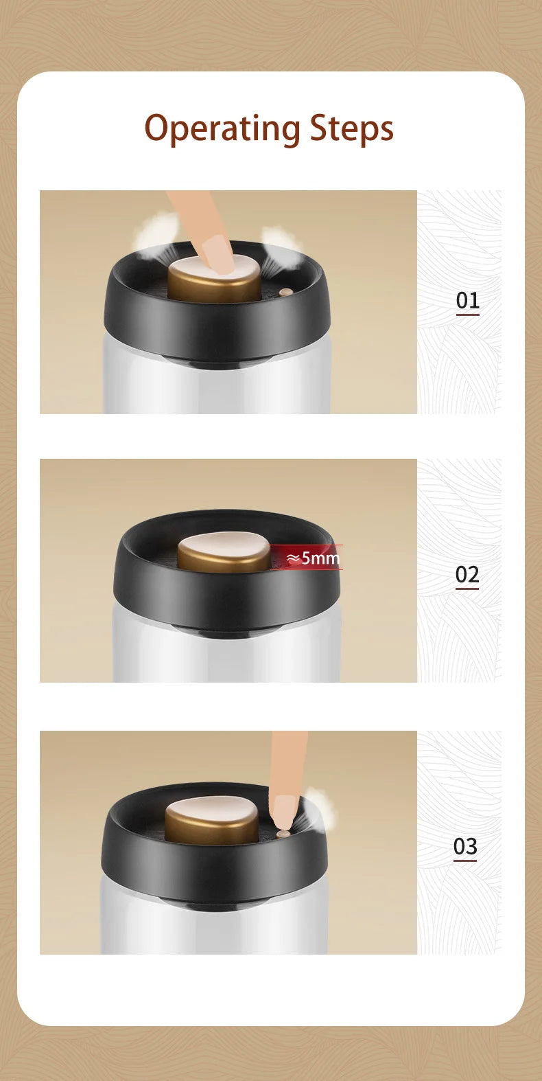 Vacuum-Sealed Glass Canister - SipsNBrews