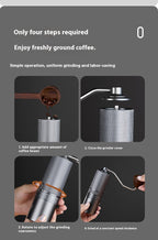 Manual Coffee Grinder with External Adjustment - SipsNBrews