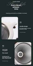 Stainless steel coffee filter - SipsNBrews