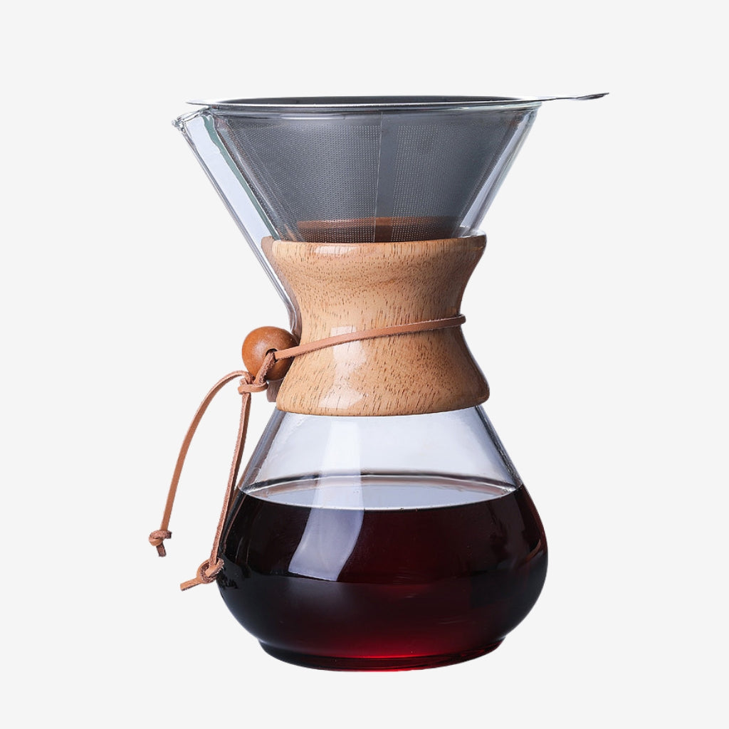 Glass Pour-Over Coffee Brewer - SipsNBrews