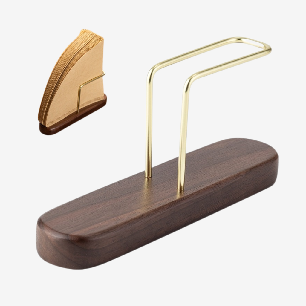 Solid Wood Coffee Filter Paper Holder - SipsNBrews