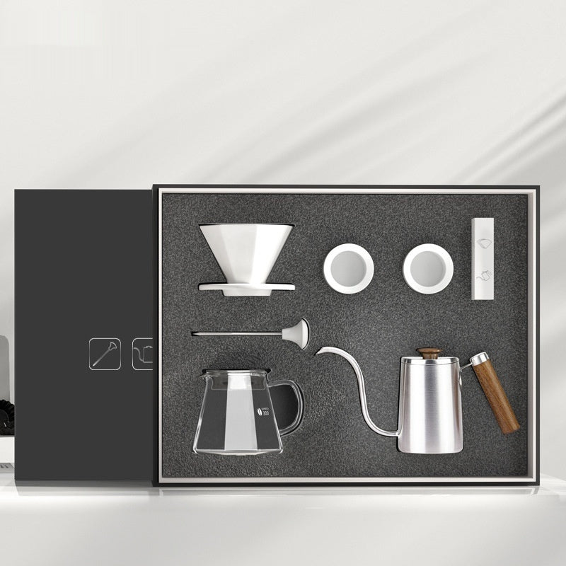 Ceramic Pour-Over Coffee Brewing Gift Set - SipsNBrews
