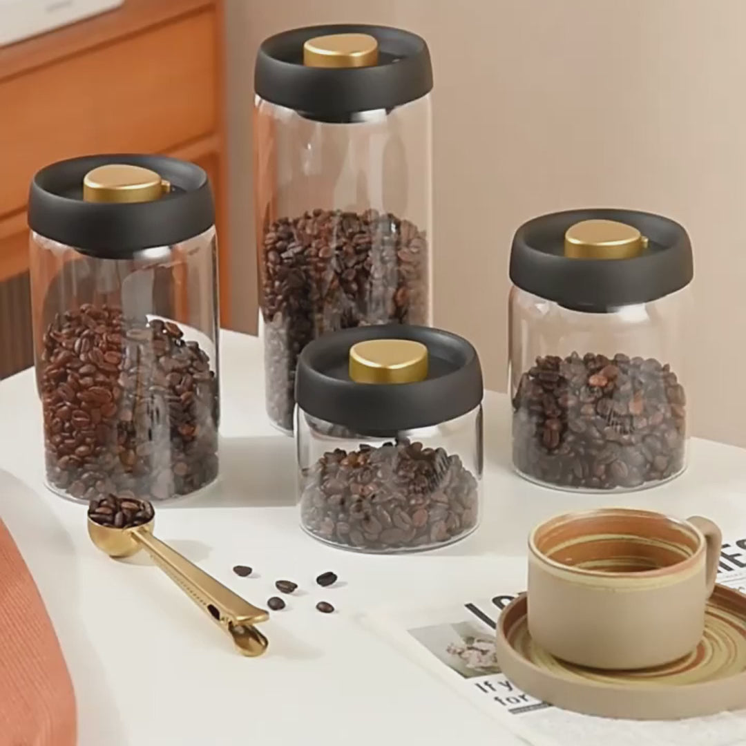 Vacuum-Sealed Glass Canister